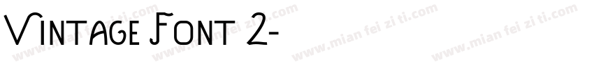 Vintage Font 2字体转换